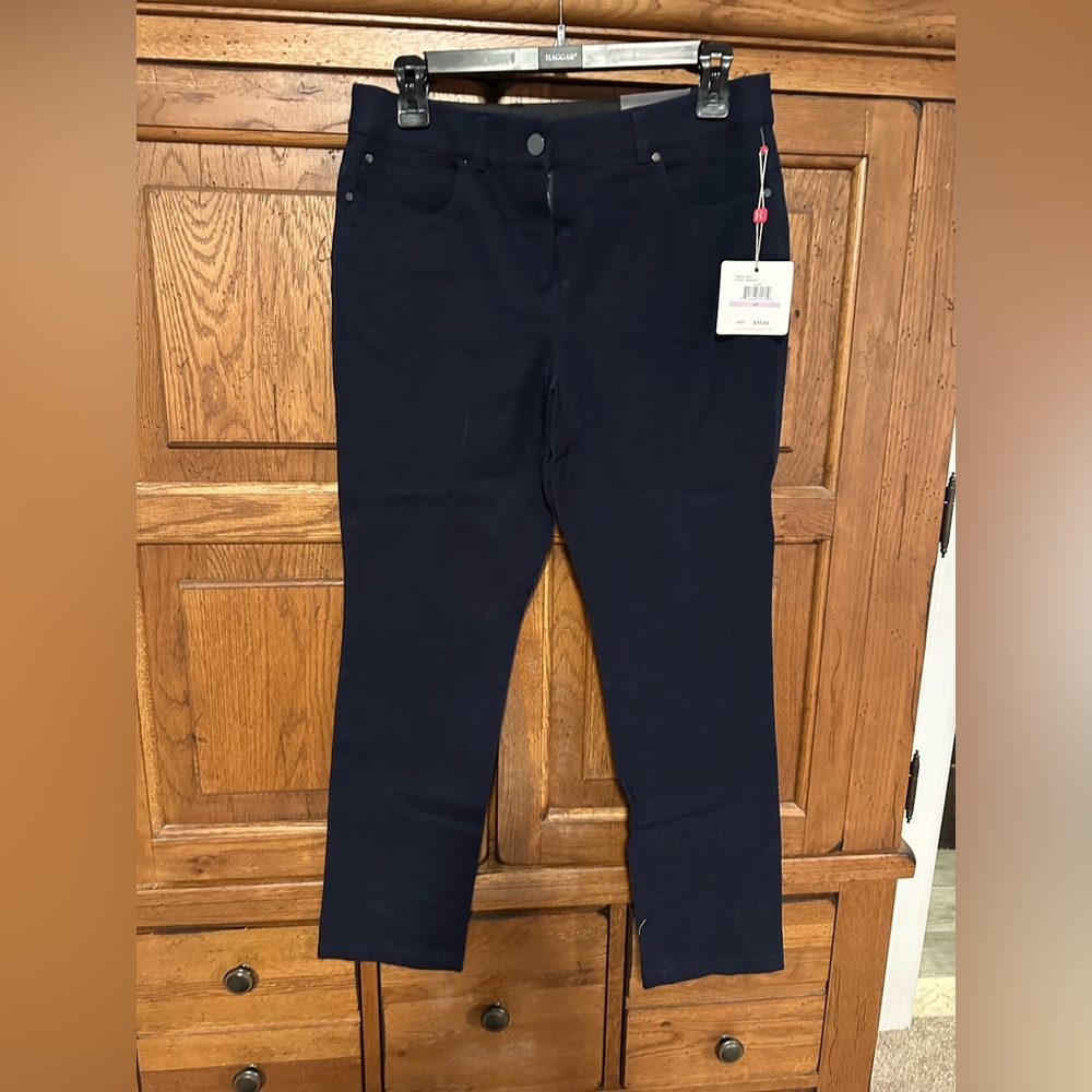 NWT Rafaella Classic Navy Chinos – Women’s 6 Petite, High-Rise Straight